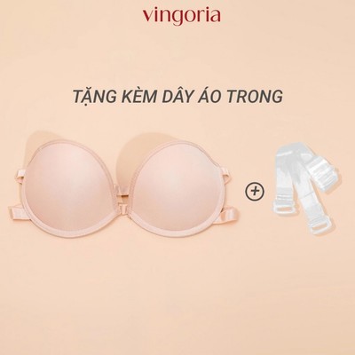 Áo quây nâng ngực tặng kèm dây lưng trong VINGO/VINGORIA có gọng đệm silicon chống tụt S391
