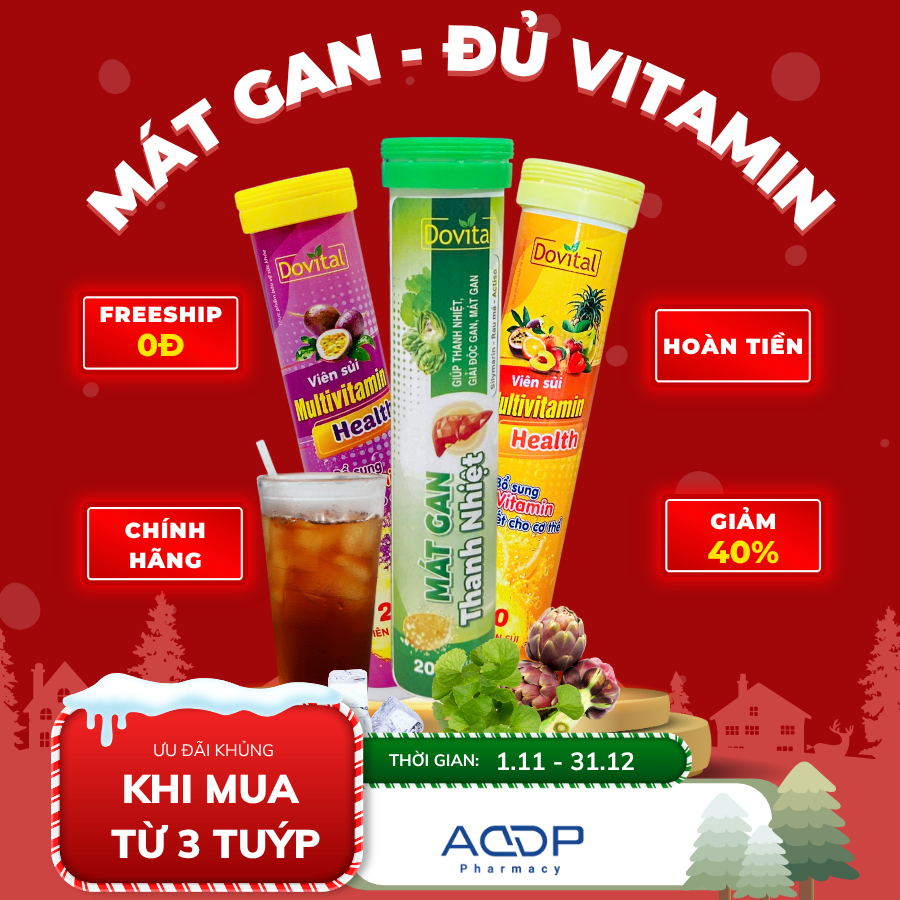 Combo 3 Vị - Tpbvsk Viên sủi Dovital (Cam - Chanh Leo - Râu ngô)