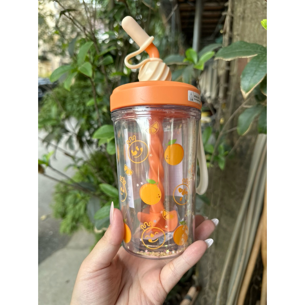 Cốc nhựa tự khuấy Mixue 330ml chính hãng