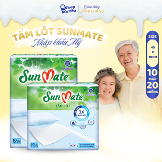 Tấm lót SunMate 10/20 miếng 45x70cm – siêu thấm, chống tràn, giữ vệ sinh cho trẻ sơ sinh & người lớn