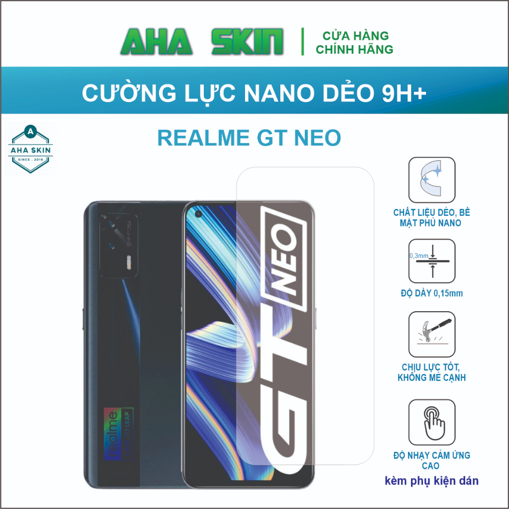Cường lực Realme GT Neo, Cường lực dẻo 9h+