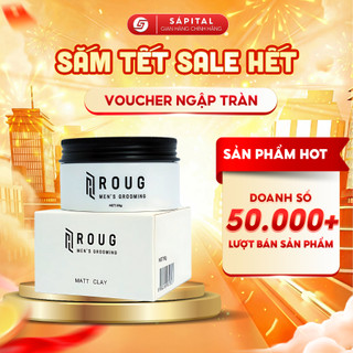   VERSION 4  Sáp vuốt tóc Roug Matt Clay Roug Trắng cho tóc dày Giữ nếp tới 16h Không bết dính 