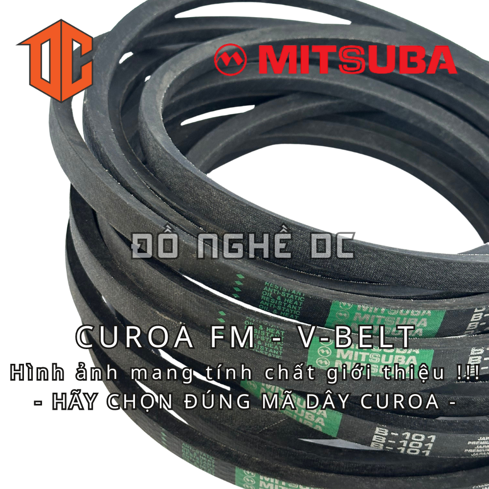 Dây curoa bản V-BELT MITSUBA - Thailand FM92 FM30 FM72 FM33 FM34 FM66 FM34 FM28 FM86 FM83 FM93 FM65 