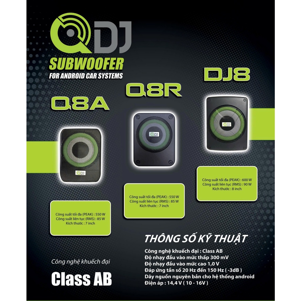 Loa sub gầm ghế QDJ