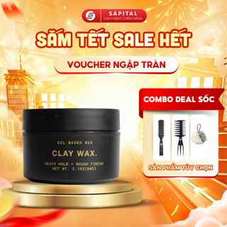   BẢN MỚI  Sáp vuốt tóc Rusty Lab Clay Wax - Giữ nếp tới 12h Phù hợp mọi chất tóc,Dễ dàng chỉnh form 