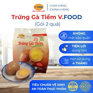  Trứng gà tiềm ăn liền V.Food gói 2 quả không chất bảo quản 