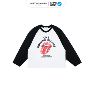   DCxRS  Áo Thun Tay Dài DirtyCoins Raglan Faded Print 
