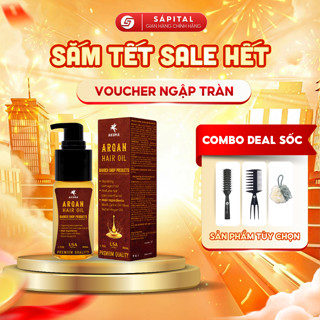  Tinh dầu dưỡng tóc Akuma Argan Hair Oil | Dưỡng tóc nam dành cho mái tóc khô xơ chẻ ngọn 