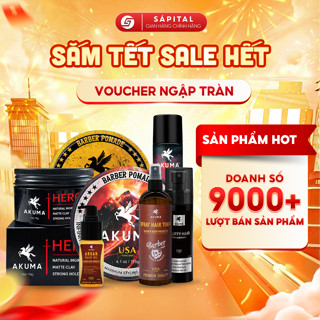  Sáp vuốt tóc AKUMA Infinity Clay & Pomade | Gôm Giữ Nếp | Xịt tạo phồng hỗ trợ cấp ẩm & dưỡng chất 