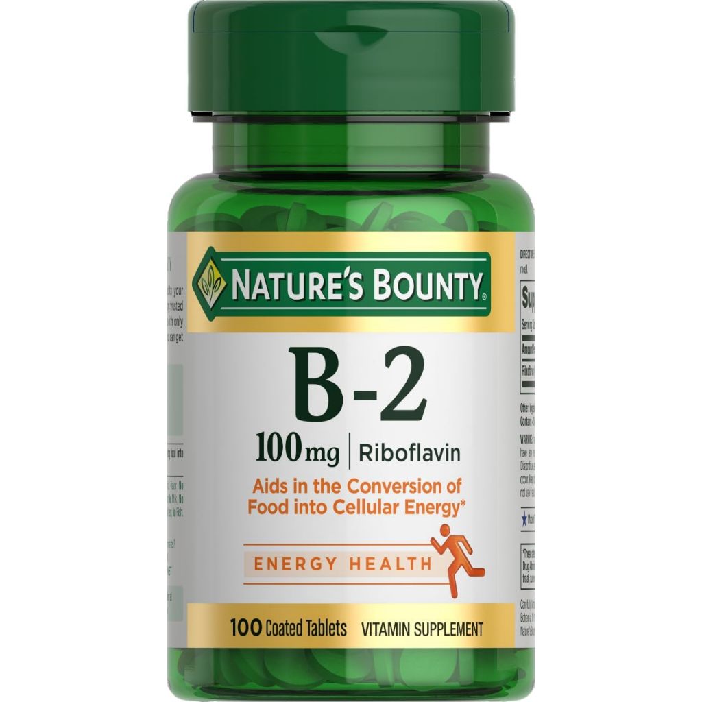 Vitamin B2 Nature's Bounty hũ 100 viên hàng Mỹ
