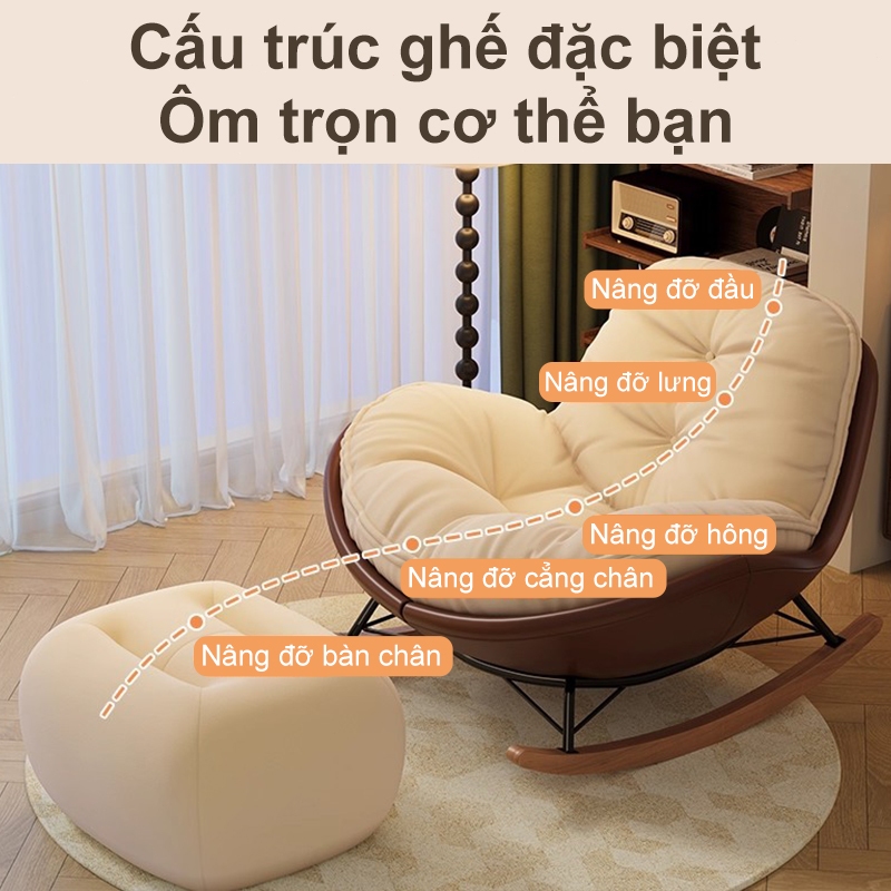 ghế lười bập bênh ghế tựa phòng ngủ-Ghế bập bênh đôi thư giãn | BigBuy360 - bigbuy360.vn