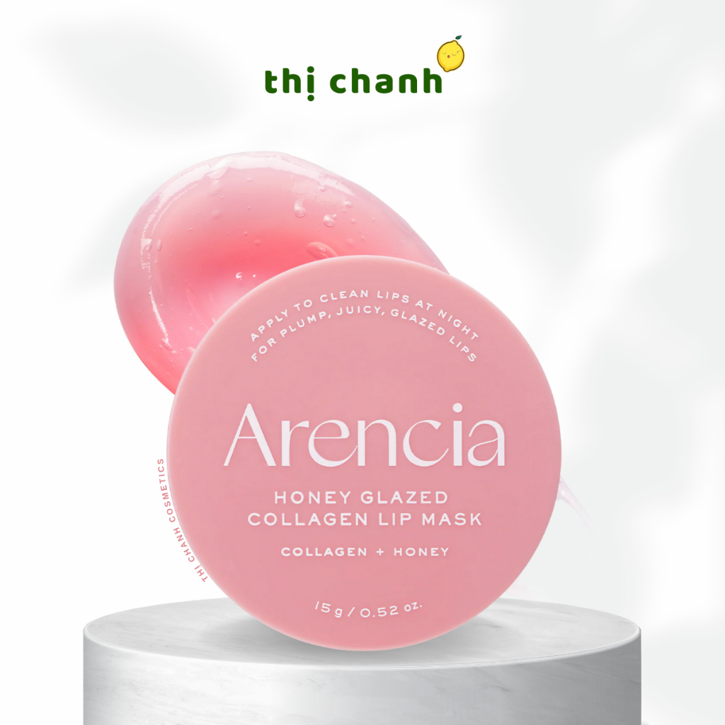 Mặt Nạ Dưỡng Môi, Cấp Ẩm, Căng Mọng ARENCIA Honey Glazed Collagen Lip Mask 15g
