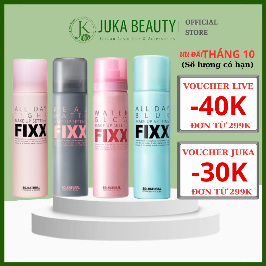 Xịt khóa nền Make Up So Natural Make Up Setting Fixx