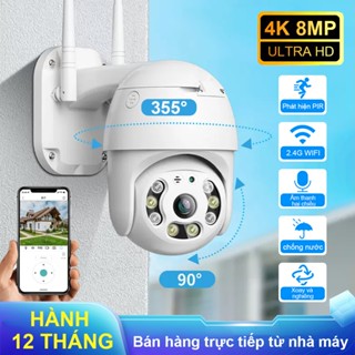  【LuminAI  Camera IP Wifi ngoài trời Camera An Ninh CCTV V380 Pro 360 Độ 1080P FHD WiFi IP-IP66 IR Chống Nước 