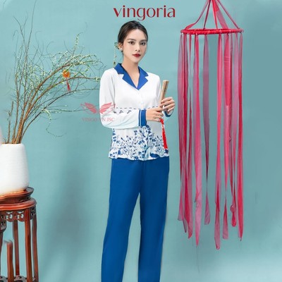Bộ đồ ngủ nữ Pijama lụa Pháp VINGO/VINGORIA tay dài mùa Thu H1117