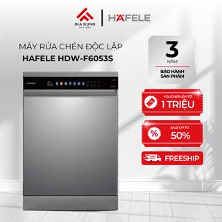 Máy Rửa Chén Độc Lập Hafele HDW-F6053S (535.29.702) - 3-4 bữa ăn Việt (15 bộ Châu Âu) - Bảo hành 36 tháng