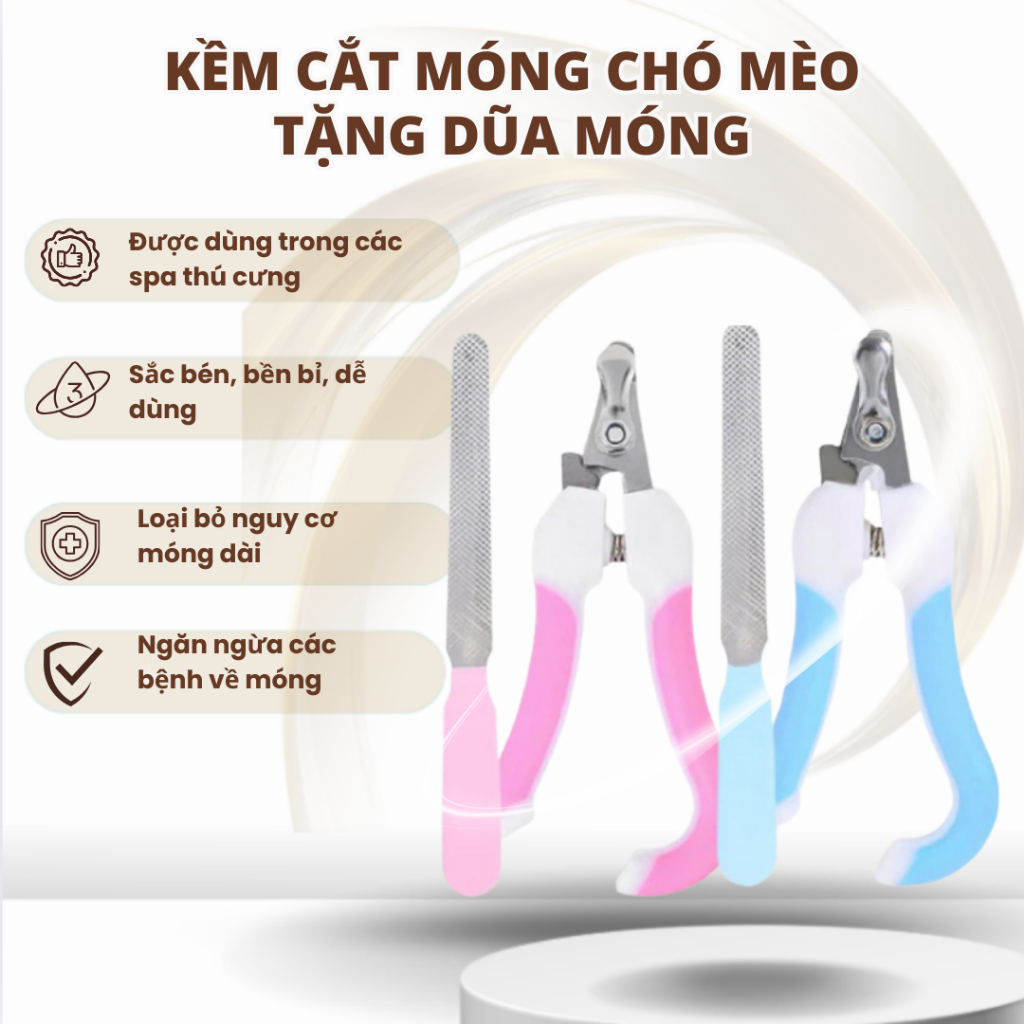 Kềm Cắt Móng Cho Chó Mèo – MasterCare Chính Hãng, Lưỡi Cắt Sắc, Kèm Dũa Móng Tiện Dụng