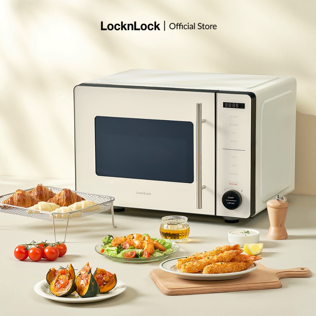 Lò chiên không dầu kết hợp lò vi sóng Locknlock Rangefryer EJF294IVY