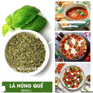 Lá húng quế tây Basil làm pizza
