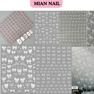  Nail Sticker dán móng các mẫu nơ sticker nơ cho đân chuyên dụng làm móng 