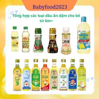 Dầu ăn dặm cho bé từ 6m+,tăng cường đề kháng,ăn ngon hơn..
