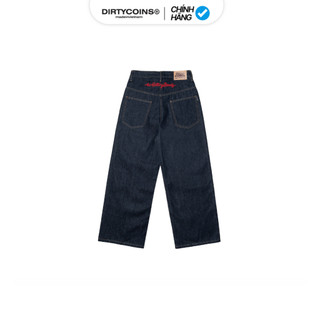 [DCxRS] Quần Dài DirtyCoins Logo Embroidery Raw Denim