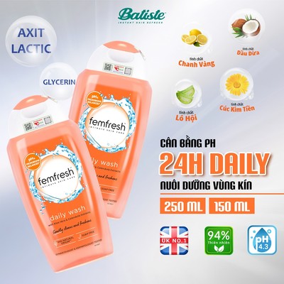 Dung Dịch Vệ Sinh Phụ Nữ Femfresh Daily Intimate Wash 250ml Anh Quốc
