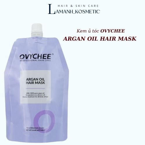 Kem Hấp Ủ Tóc Ovychee  Argan Phục Hồi Nuôi Dưỡng Tóc Siêu Mềm Mượt