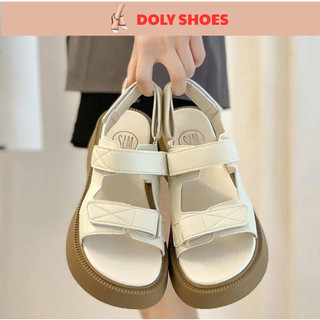  Dép Quai Hậu Nữ Sandal Nữ Đi Học Đế Cao 4 Phân Quai Dán Xé Điều Chỉnh Tăng Đưa Hot Trend DOLY Shoes 