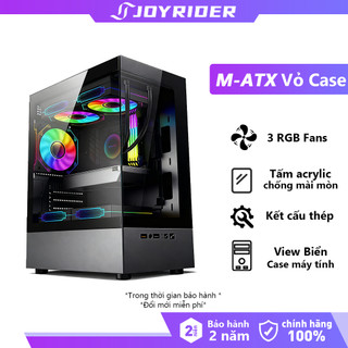 Vỏ Case máy tính JN-T8 MATX Chassis （3 Fans）Thùng máy tính kính acrylic