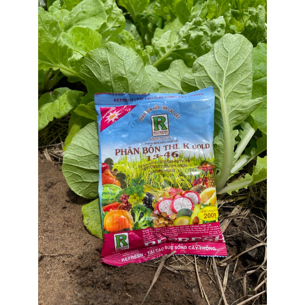 Phân Bón Kali Trắng THL K GOLD 13-46 (200g) - Kích Ra Hoa Tập Trung, Trái To Ngọt