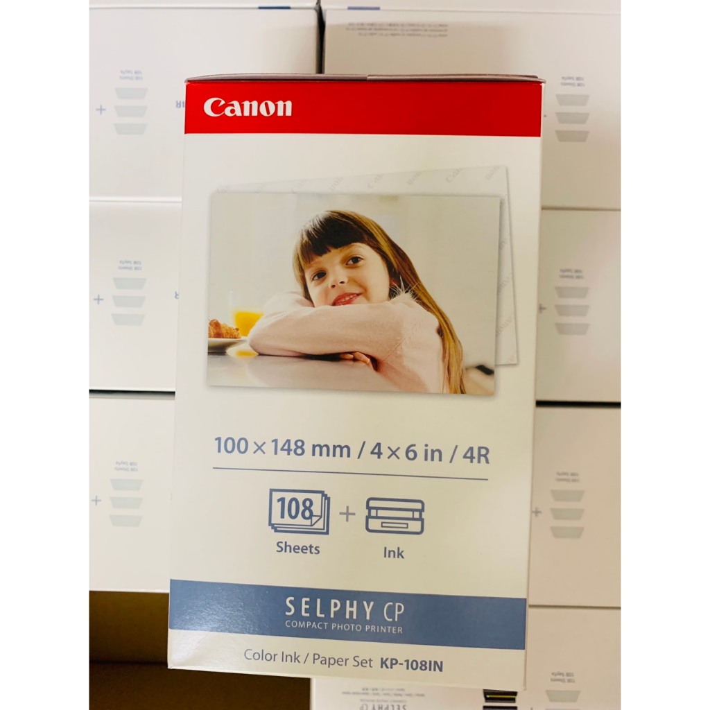 Giấy và băng mực Canon Kp108in cho máy in Cp1000,Cp1200,Cp1300,Cp1500,Cp910,cp900.v.v.