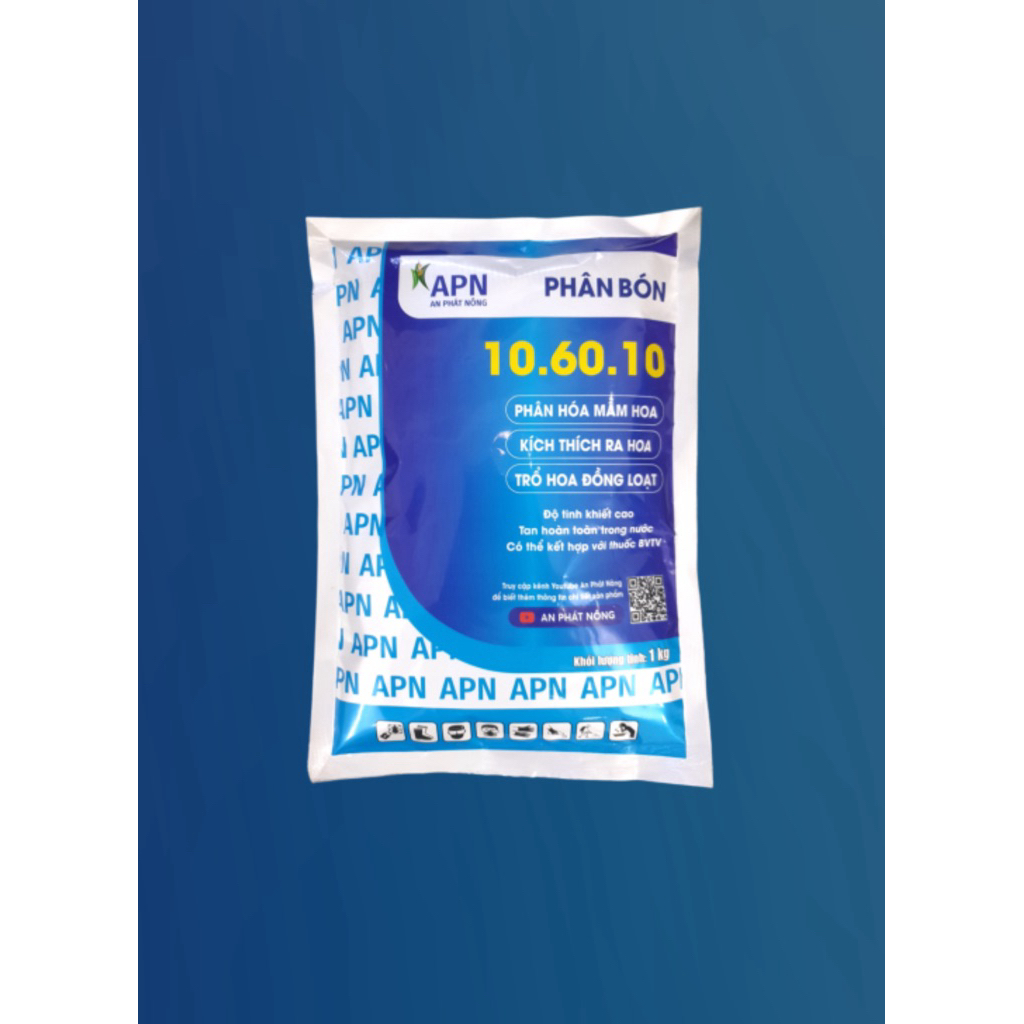 phân bón lá 10-60-10 kích ra bông 1kg APN