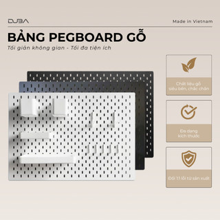  Tấm Gỗ Pegboard Trang Trí Treo Tường Bảng Lỗ Decor Tiện Dụng Tối Ưu Không Gian Không Gồm Phụ Kiện 