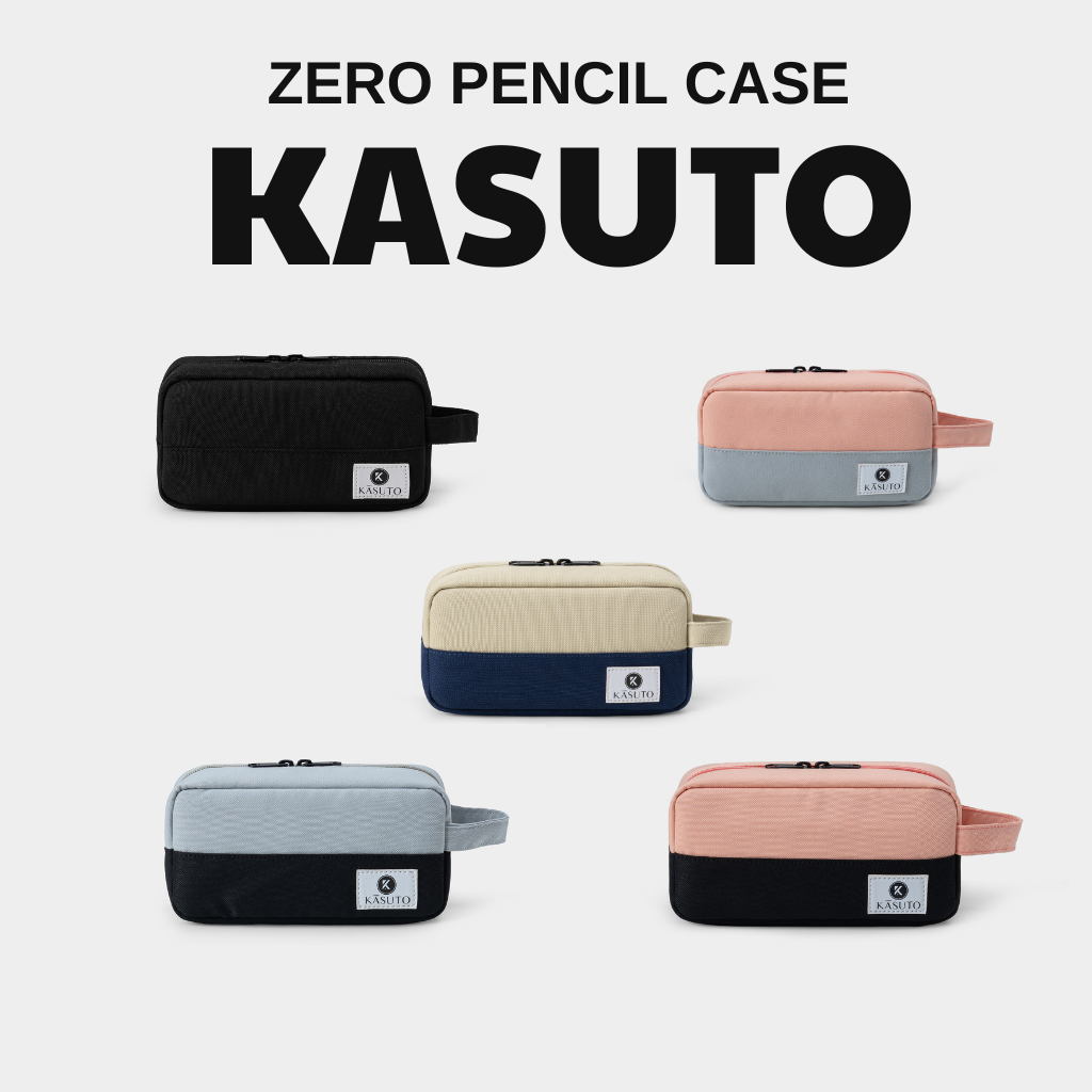 Bóp Viết Nhiều Ngăn KASUTO BRAND Zero Pencil Case Vải Canvas Chống Nước Đựng Máy Tính Mỹ Phẩm | BigBuy360 - bigbuy360.vn