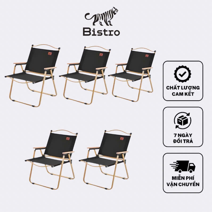 Combo 5 ghế camping gấp gọn , ghế dã ngoại camping Bistro