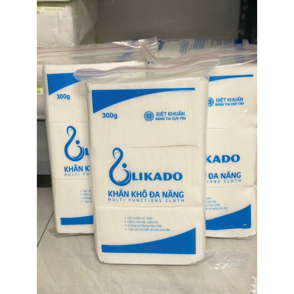 Khăn khô đa năng Likado cao cấp 300g, an toàn cho bé