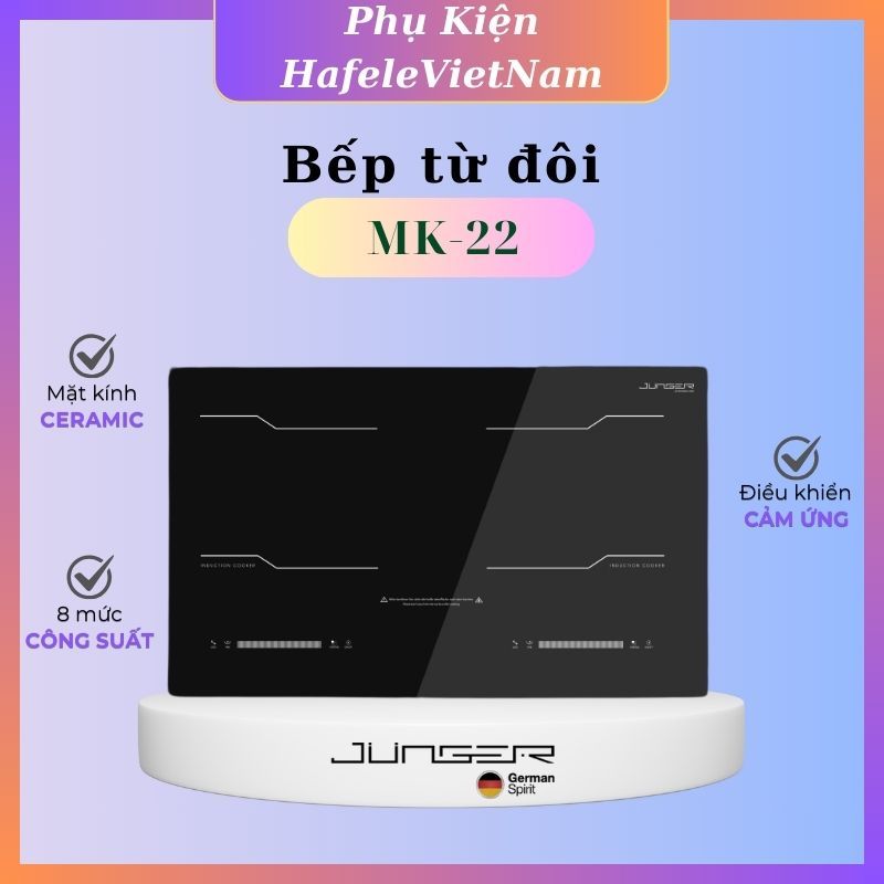 Bếp Từ Đôi JUNGER JG MK-22 – Nấu Nhanh, An Toàn, Tiết Kiệm Điện