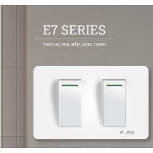 Bộ thiết bị điện ổ cắm, công tắc cao cấp ELEO màu trắng E7