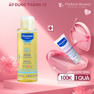  Dầu Massage Cho Trẻ Sơ Sinh & Em Bé Mustela baby oil 100ml 
