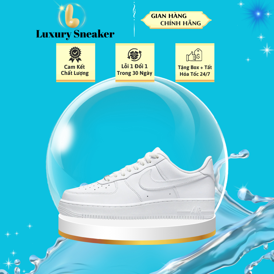 Giày Nike Force 1 Trắng, Giày AF1 Nam Nữ bản Cao Cấp Full Box,Bill