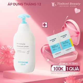  Sữa Dưỡng Ẩm 72H Làm Dịu Và Phục Hồi Da GOONGBE Primmune Moisture Lotion Dành Cho Bé 350ml  30ml 