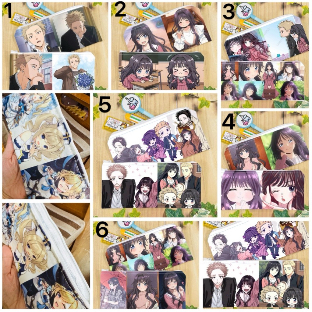 Ví bút hình hoa thơm kiêu hãnh waguri kaoruko / hộp bút Kaoru Hana wa Rin to Saku