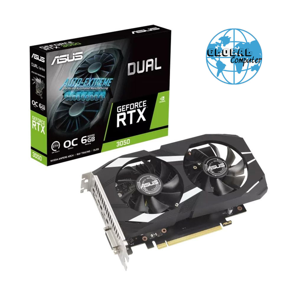 Card màn hình Asus DUAL RTX 3050 OC 6GB (DUAL-RTX3050-O6G)