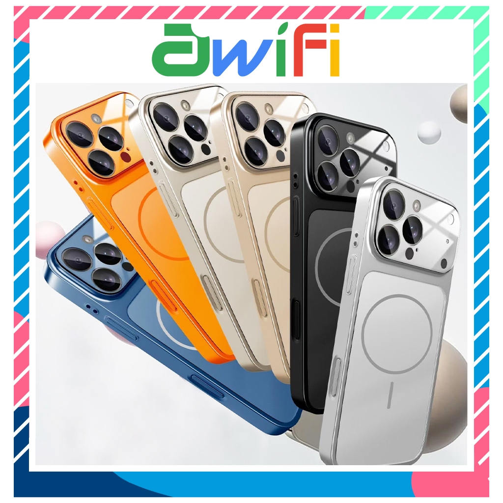 Ốp Lưng Iphone Từ Tính Super Camera Mặt Kính Nâng Cấp Lên Iphone17 12/13/14/15/16/17/pro/max/plus/pr