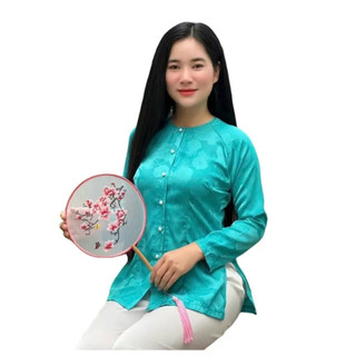 Bà Ba Gấm # Quần Áo Nữ Jacket Top Kem Dress Women # Đồ Lam Đi Chùa