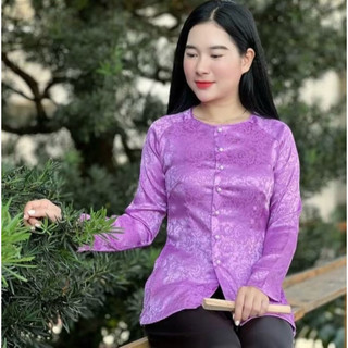 Bà Ba Gấm # Quần Áo Nữ Jacket Top Kem Dress Women # Đồ Lam Đi Chùa