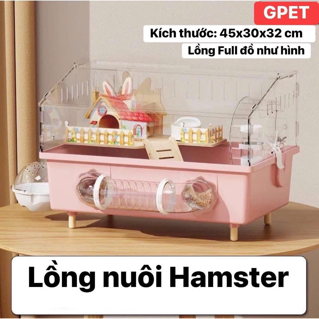 Lồng Hamster Mika Full đồ như ảnh