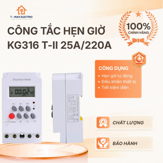  Công tắc hẹn giờ Kg316 T-II 25A 220V bộ hẹn giờ tự động Thiết bị điện giá tốt 