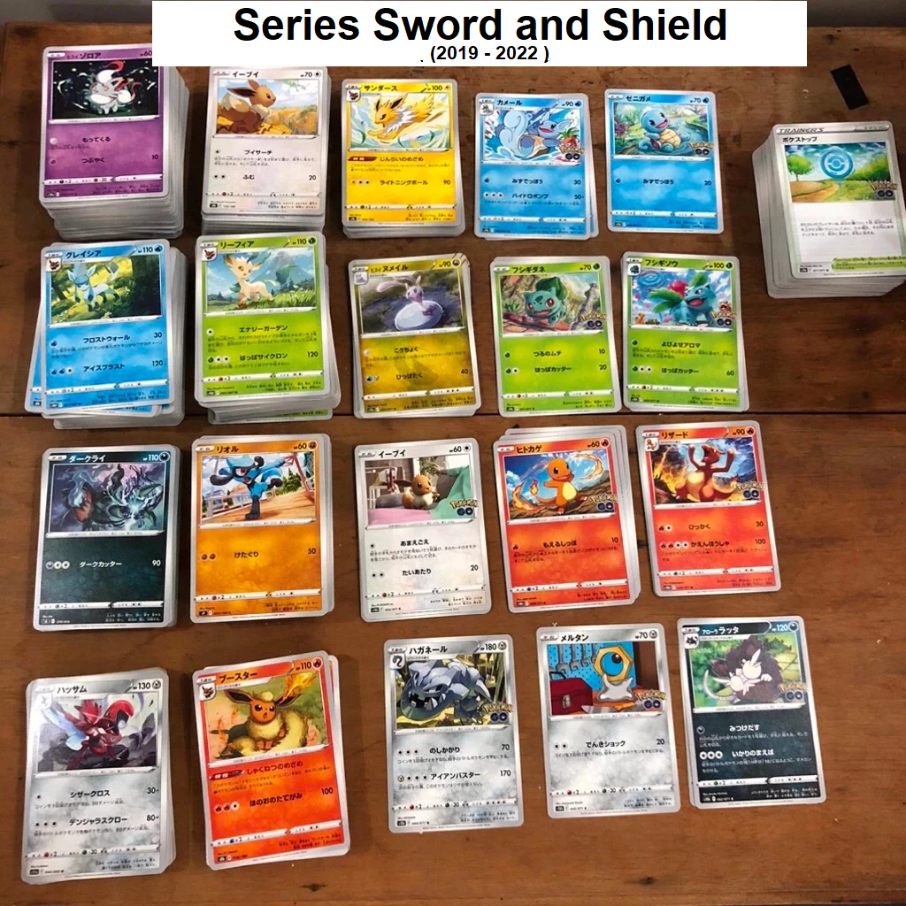 [Chính hãng] 50 Lá Thẻ Bài Pokemon Sword & Shield Common - Thẻ Pokemon Tcg Common